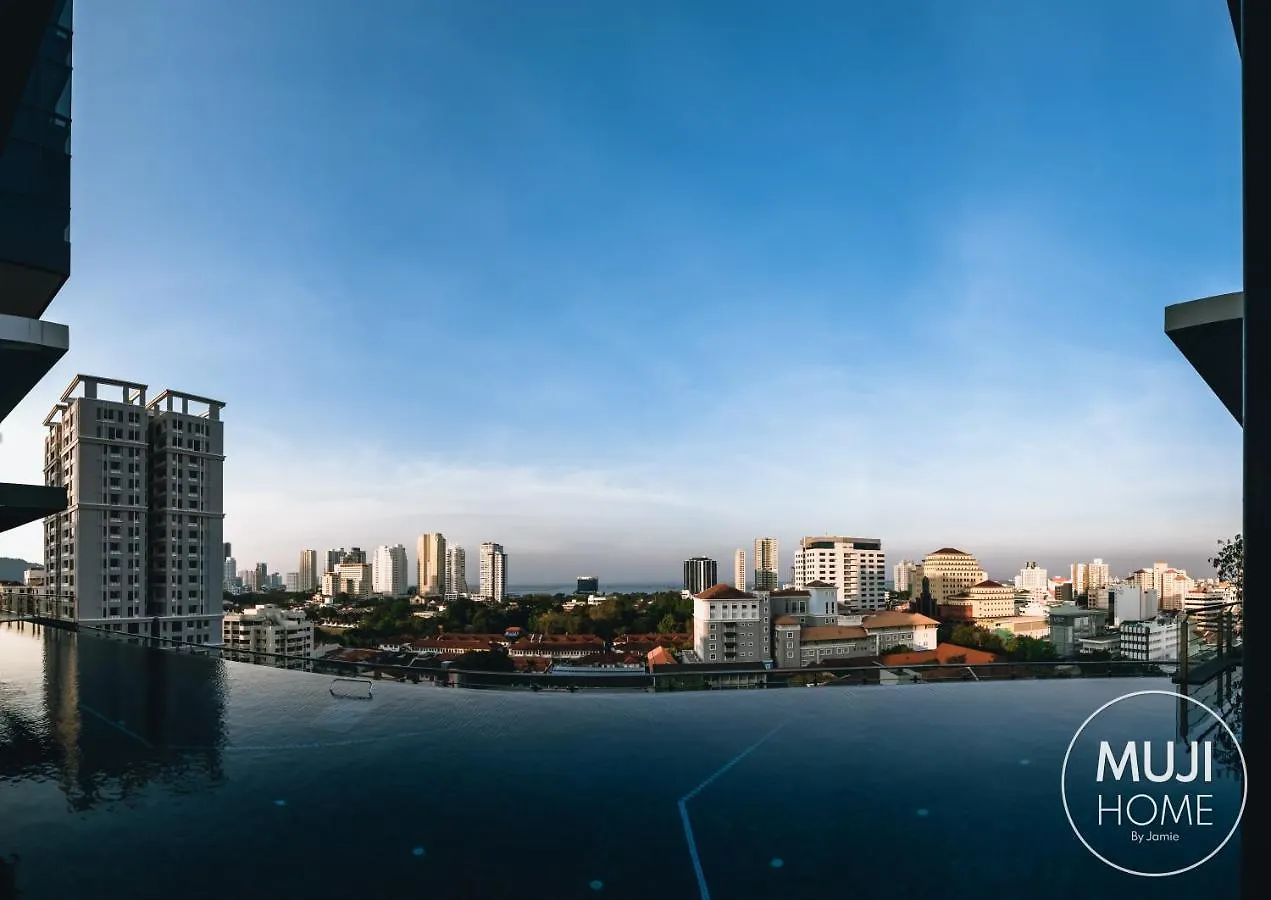 Muji Studio 2 - Seaview At 218 Tropicana Near Komtar Food Heaven With Netflix & Tv Box George Town Apartmán